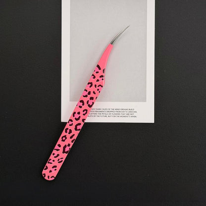 Lip & Leopard patterns Professional Sticker Tweezers