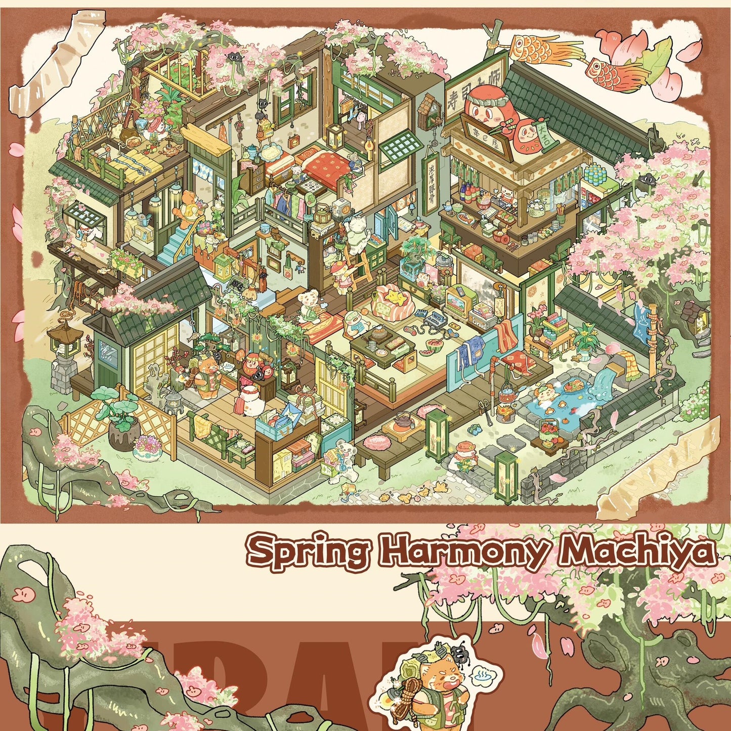 Busy Daily 3D Sticker | 4 Cute Miniature Scenes