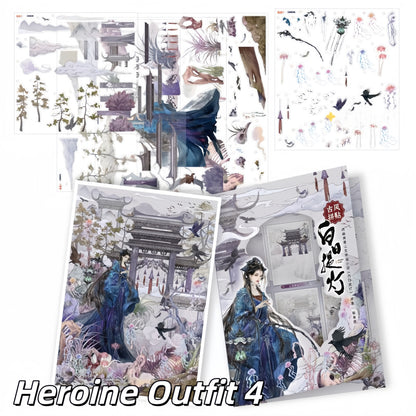 Love Beyond the Grave - Heroine Outfit 3D Sticker | 4 Cute Miniature Scenes