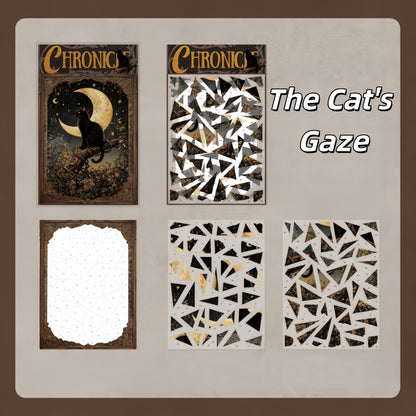 The Chronology of Cats 3D Sticker | 4 Cute Miniature Scenes