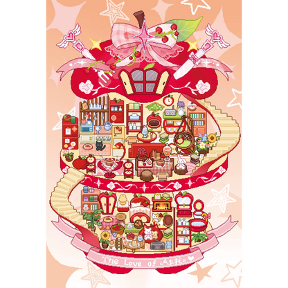 Dream House 3D Sticker | 4 Cute Miniature Scenes
