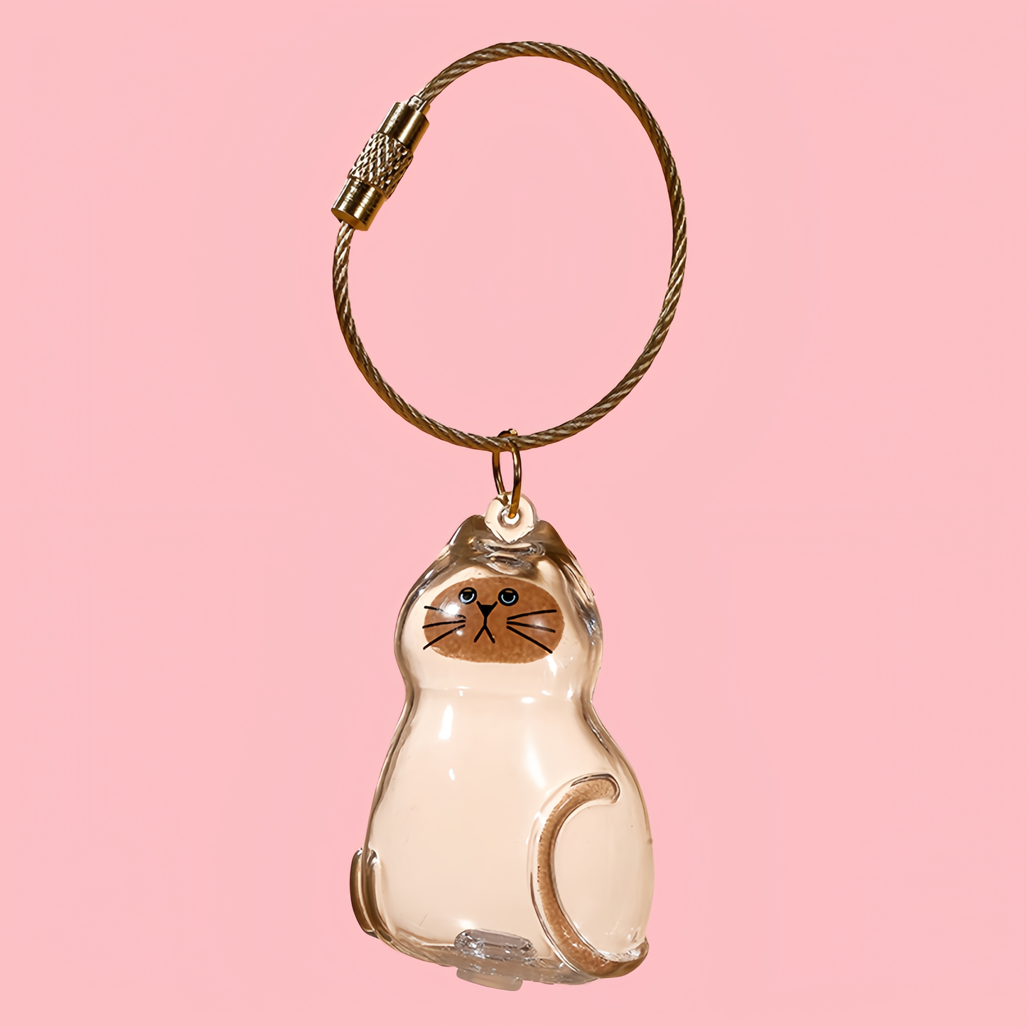Puppy Kitty Hair Pendant Key Chain