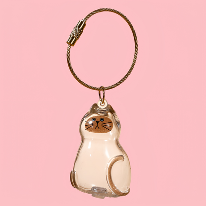 Puppy Kitty Hair Pendant Key Chain