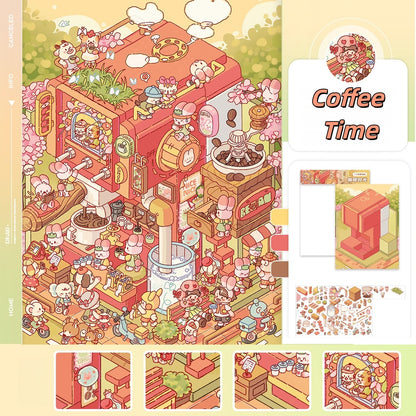 Paperfairy Tale 3D Sticker | 5 Cute Miniature Scenes