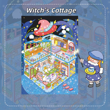 Dream House 3D Sticker | 2 Cute Miniature Scenes