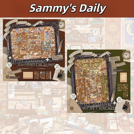 Sammy's Daily 3D Sticker | 2 Cute Miniature Scenes