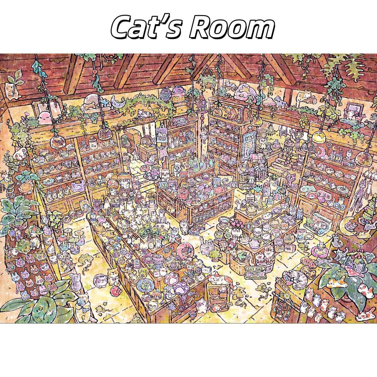 Mystic Corners 3D Sticker | 4 Cute Miniature Scenes