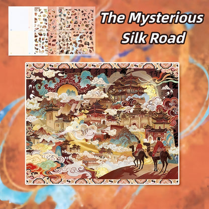The Splendor of the Silk Road 3D Sticker | 4 Cute Miniature Scenes