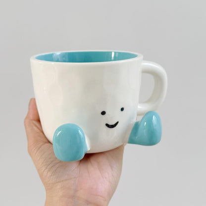 Sitting Feet Ceramic Mug