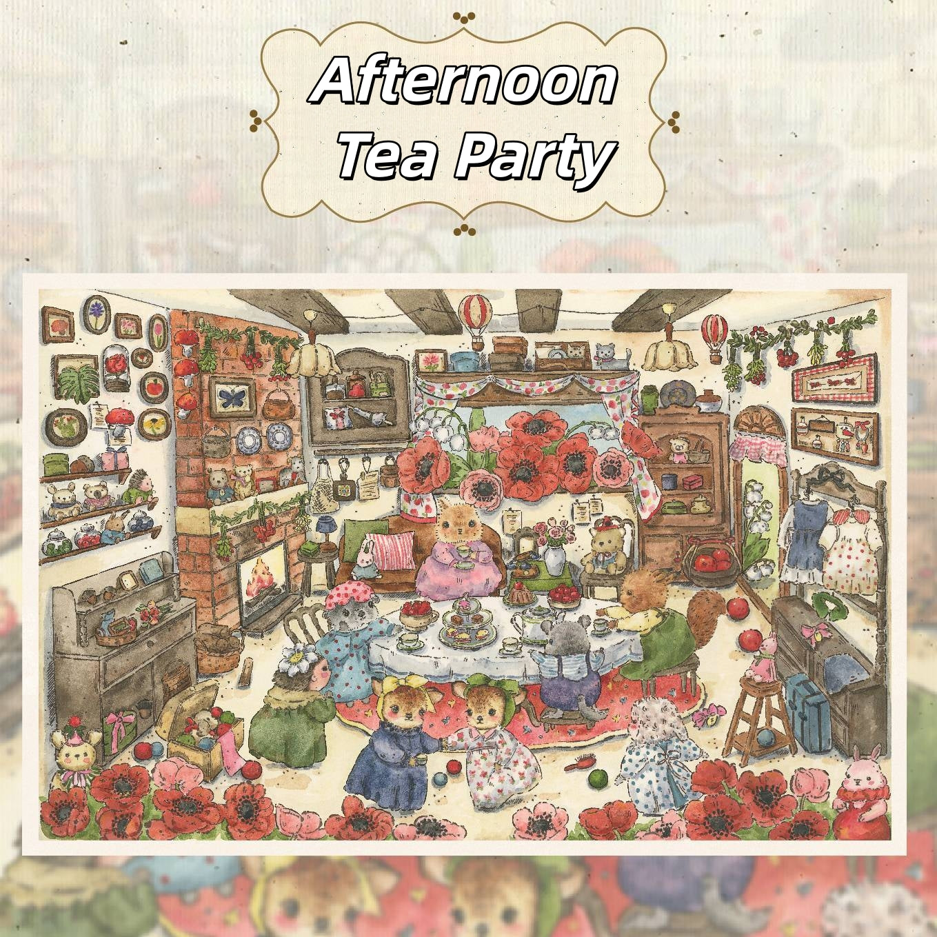 Village Diary 3D Sticker | 3 Cute Miniature Scenes