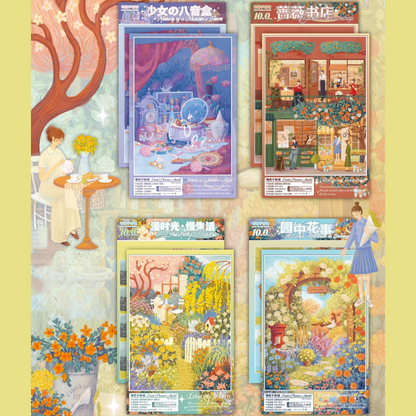 Blossom & Melody Tales 3D Sticker | 4 Cute Miniature Scenes