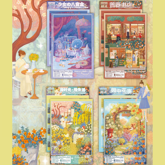 Blossom & Melody Tales 3D Sticker | 4 Cute Miniature Scenes