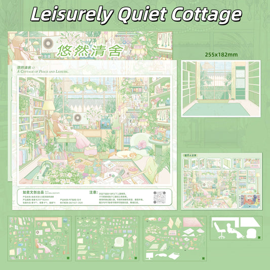 Slow Living 3D Sticker | 3 Cute Miniature Scenes