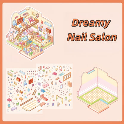 Dream Store 3D Sticker | 4 Cute Miniature Scenes
