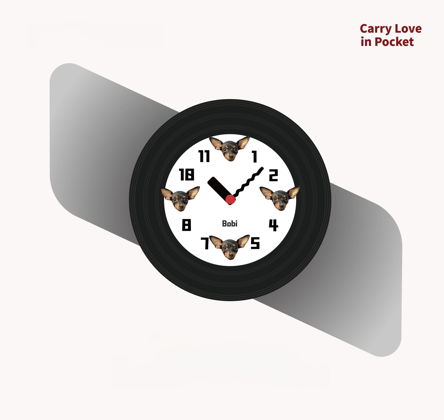 Custom Pet Photo Wall Clock