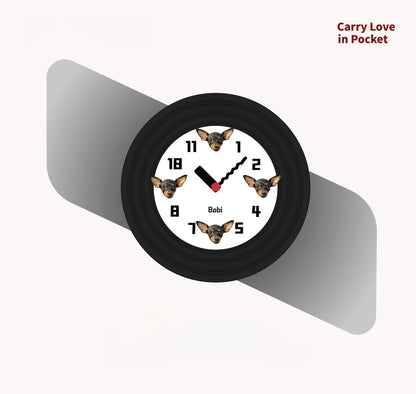 Custom Pet Photo Wall Clock