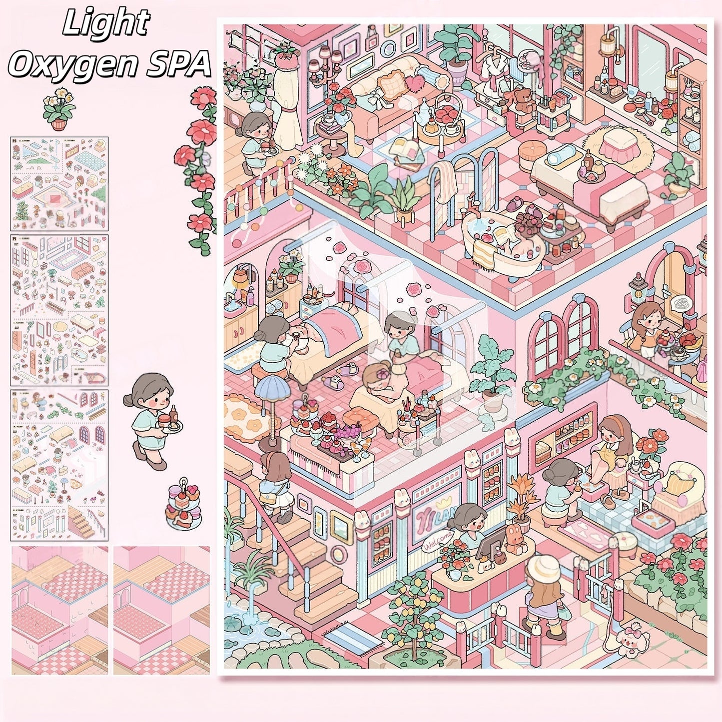 Float & Dream 3D Sticker | 2 Cute Miniature Scenes