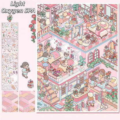 Float & Dream 3D Sticker | 2 Cute Miniature Scenes