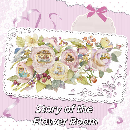 Floral Fables 3D Sticker | 2 Cute Miniature Scenes