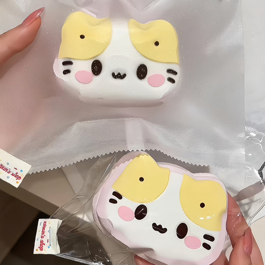 Marshmallow Cat Waffle Squishy