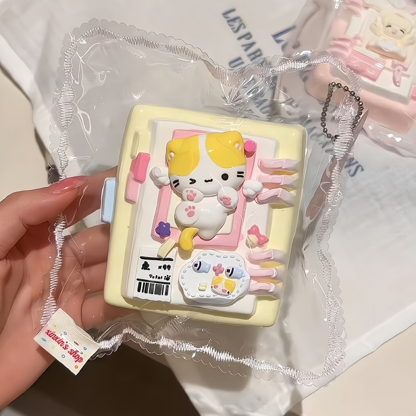 Marshmallow Cat Notebook Squishy