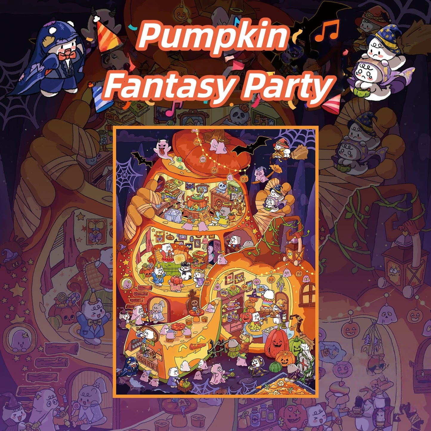 Colorful Life 3D Sticker | 6 Cute Miniature Scenes