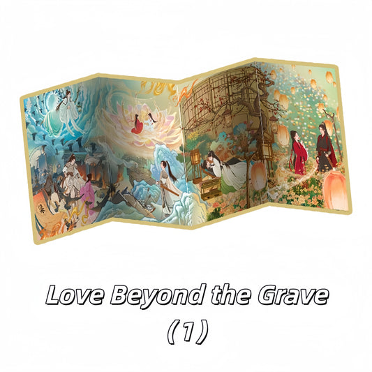 Love Beyond the Grave 3D Sticker | 2 Cute Miniature Scenes