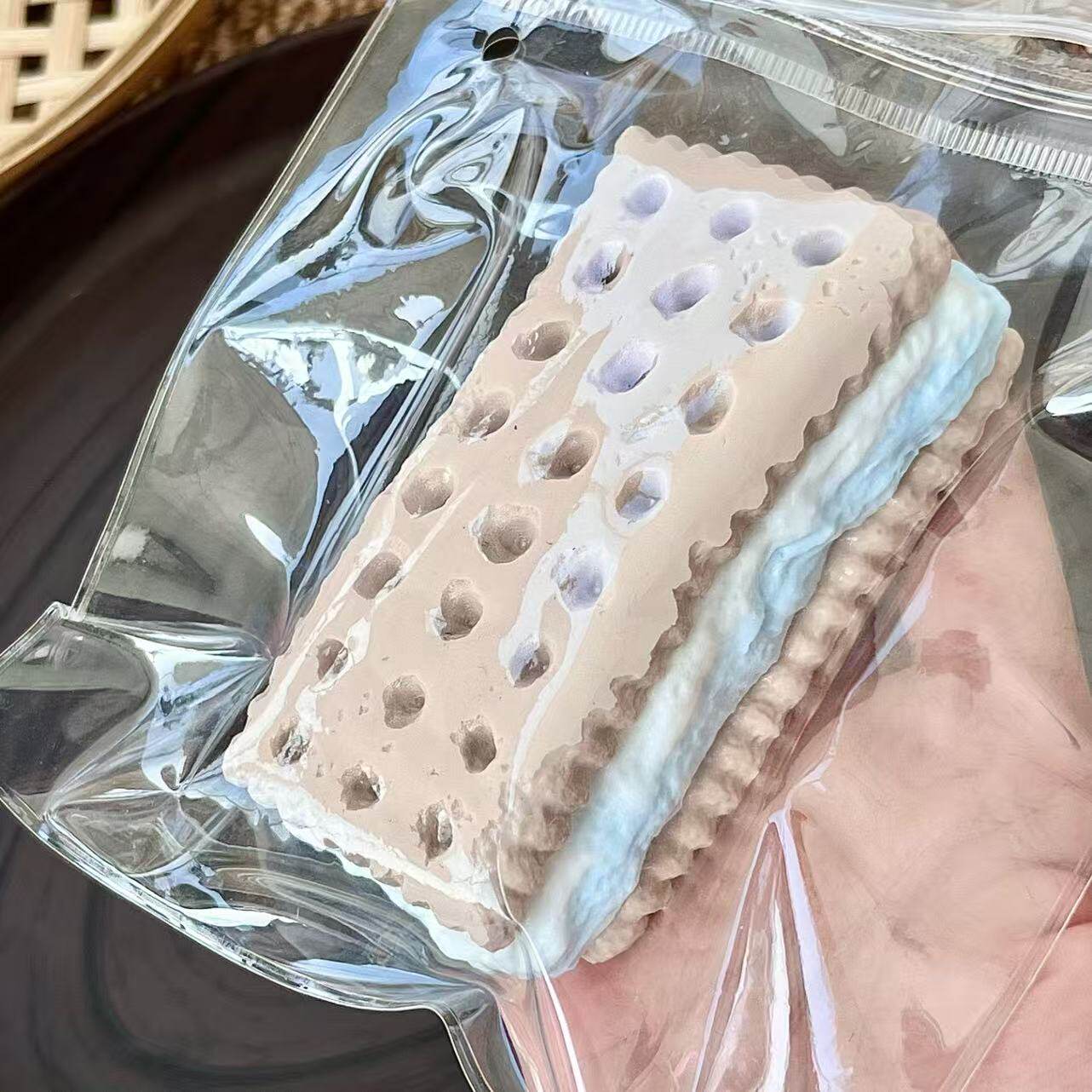Extra Thick Cream Filled Soda Cracker Squishy
