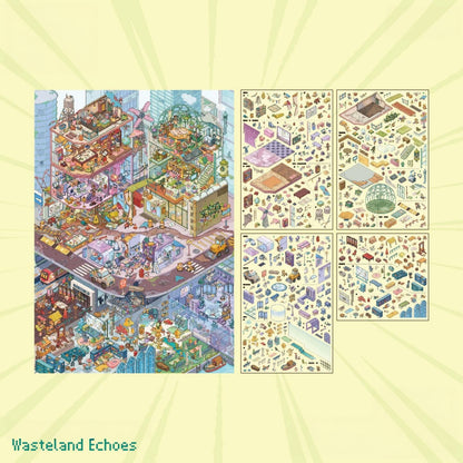 Wasteland Echoes 3D Sticker