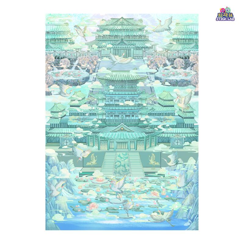 Palace ＆ Paws 3D Sticker | 4 Cute Miniature Scenes