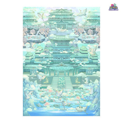 Palace ＆ Paws 3D Sticker | 4 Cute Miniature Scenes