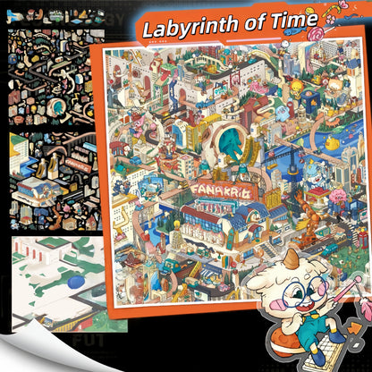 Labyrinth of Time 3D Sticker