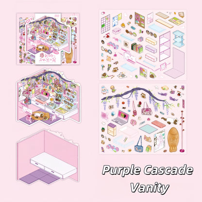 Dreamy Corners 3D Sticker | 4 Cute Miniature Scenes
