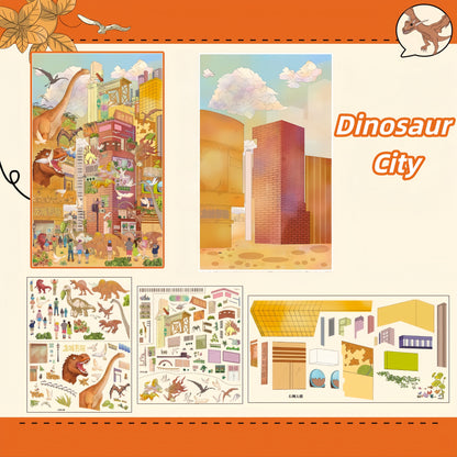 The Dreamscape 3D Sticker | 4 Cute Miniature Scenes