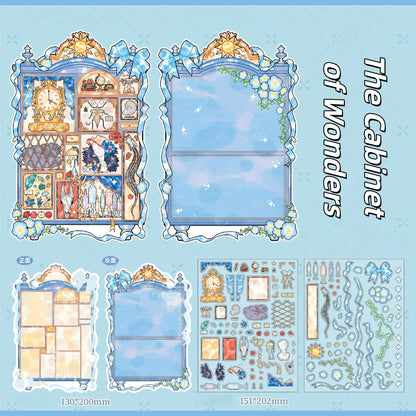 Vitrine Chronicles 3D Sticker | 4 Cute Miniature Scenes
