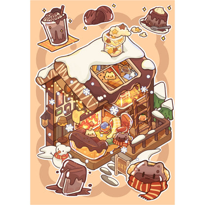 Jelly Cottage 3D Sticker | 3 Cute Miniature Scenes