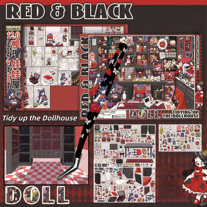Tidy up the Dollhouse 3D Sticker