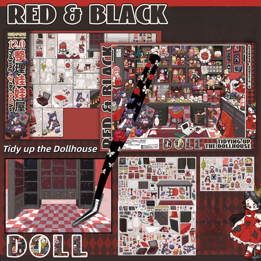 Tidy up the Dollhouse 3D Sticker