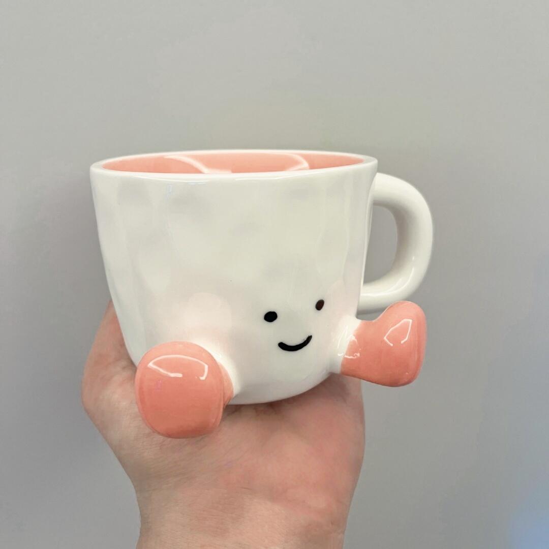 Sitting Feet Ceramic Mug