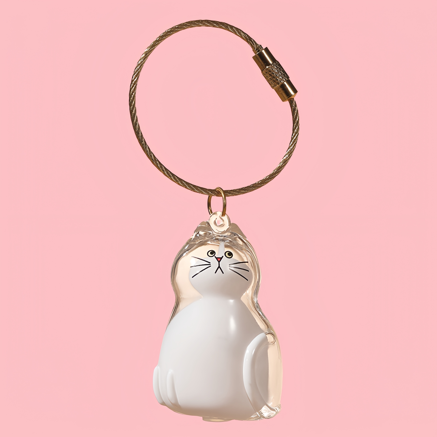 Puppy Kitty Hair Pendant Key Chain