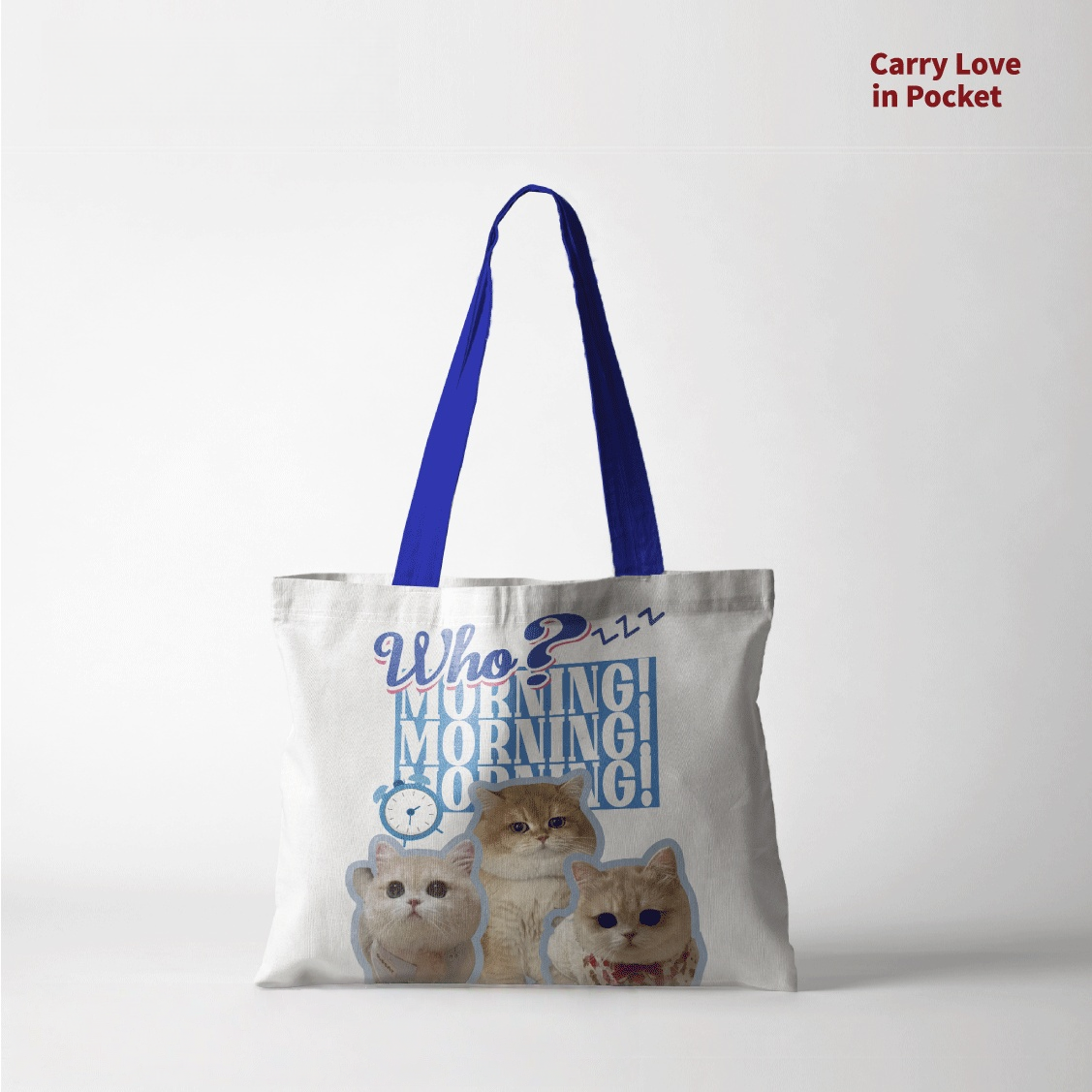 Custom Pet Photo Canvas Tote Bag
