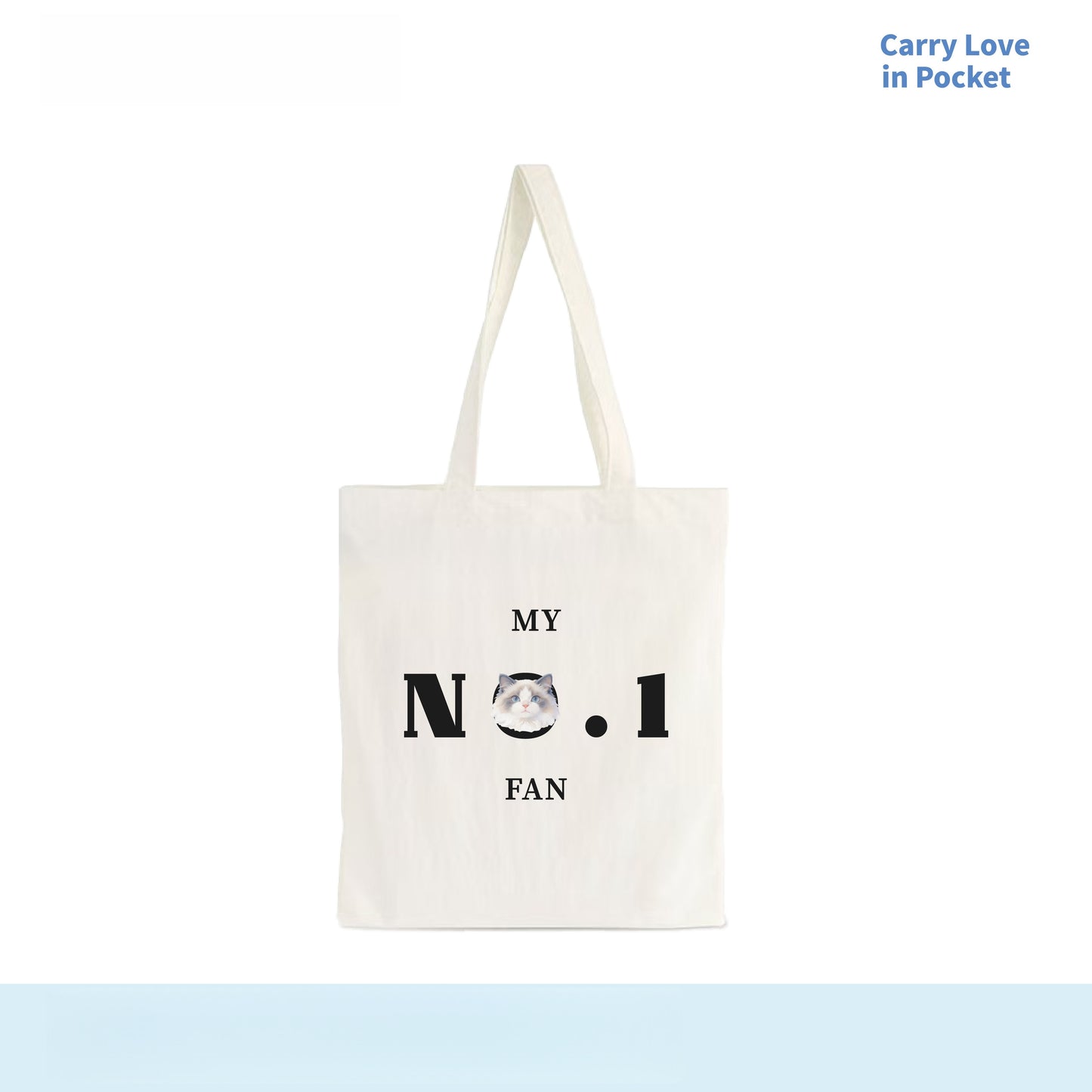Custom Pet Photo Canvas Tote Bag