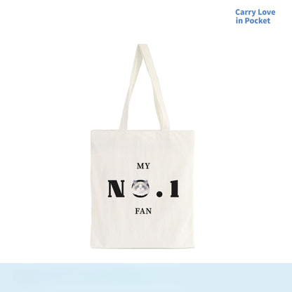 Custom Pet Photo Canvas Tote Bag