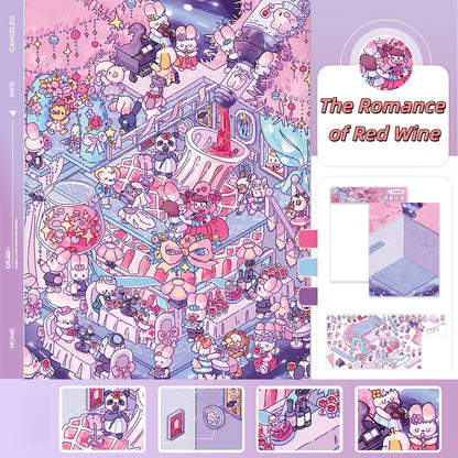 Paperfairy Tale 3D Sticker | 5 Cute Miniature Scenes