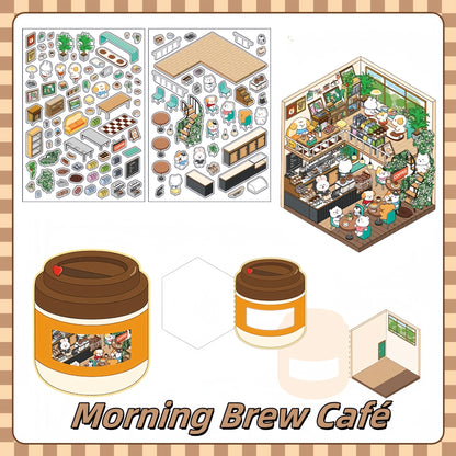 Fairytale Bazaar 3D Sticker | 4 Cute Miniature Scenes
