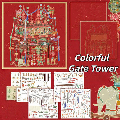Hall of Treasures 3D Sticker | 5 Cute Miniature Scenes
