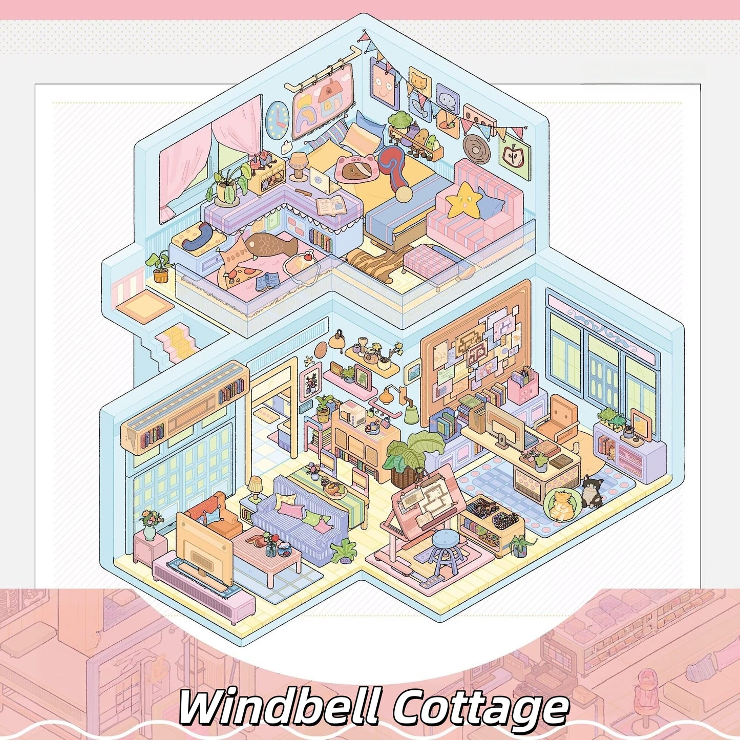 Nature’s Rooms 3D Sticker | 5 Cute Miniature Scenes