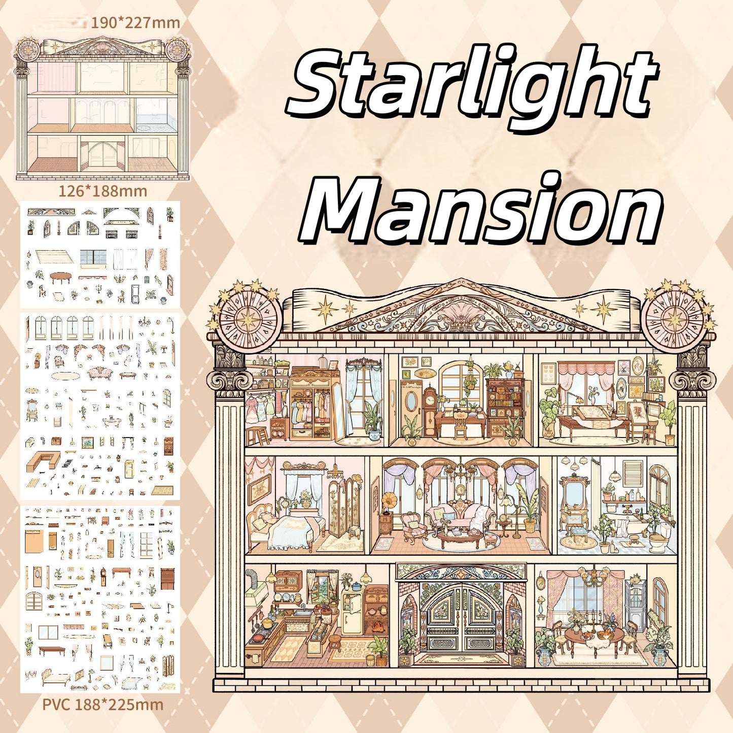 Starlight Mansion 3D Sticker
