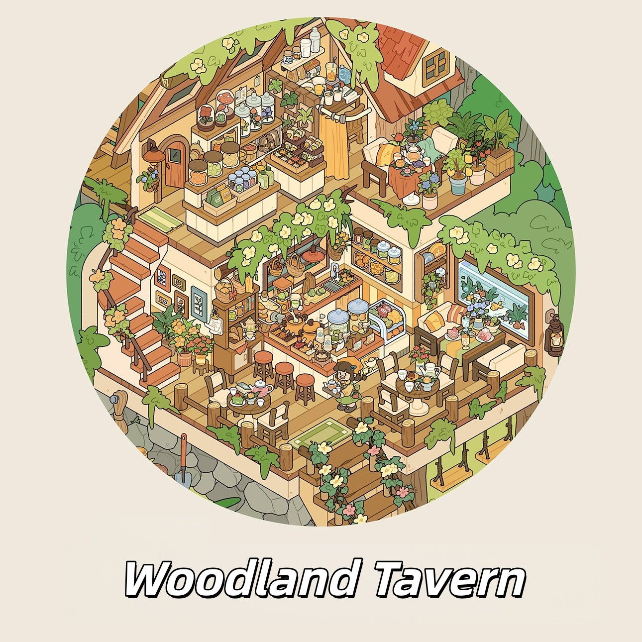 Cozy Hideout 3D Sticker | 2 Cute Miniature Scenes