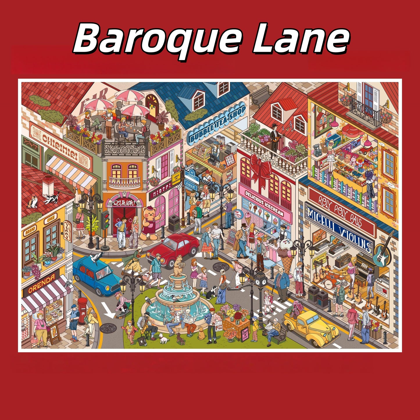 Magic World 3D Sticker | 6 Cute Miniature Scenes